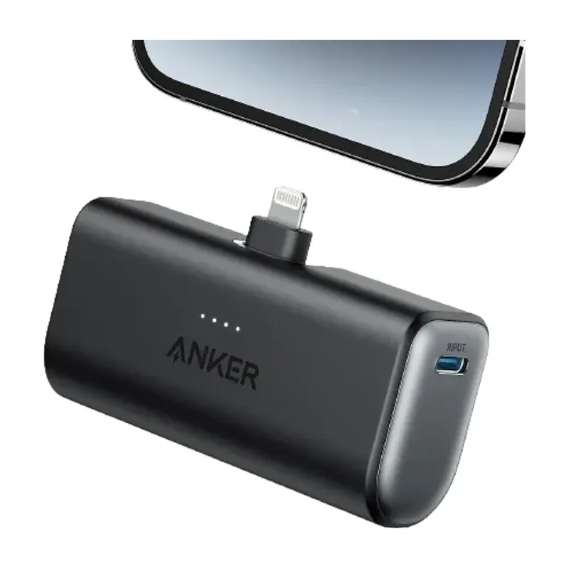 Anker 621 Nano Power Bank 5,000mAh 12W with Built-In Lightning Connector (A1645)