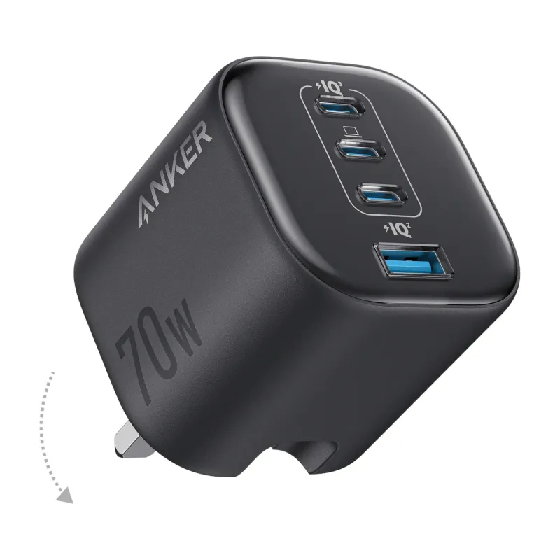 Anker Zolo Charger 70W 4-Port (3C+1A) (A121C)
