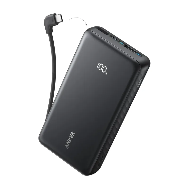 Anker Zolo Power Bank 20,000mAh 22.5W with Built-In USB-C Cable (A110E)