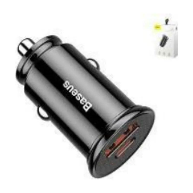 Baseus Circular 30W USB-A + USB-C Car Charger (CCALL-YS01)