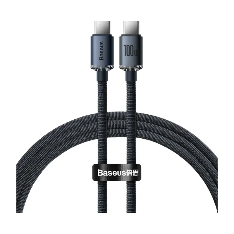 Baseus Crystal Shine Series Cable USB-C to USB-C 100W 1.2m (Black)
