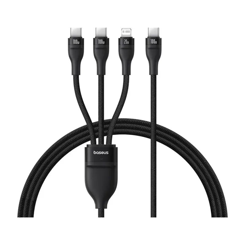Baseus Flash Series 3 One-for-Three Fast Charging Cable USB-C to C+C+C 100W 1.5m