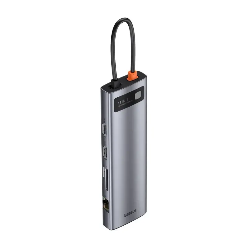 Baseus Metal Gleam Series 11-in-1 Type-C Hub Docking Station (Space Grey)