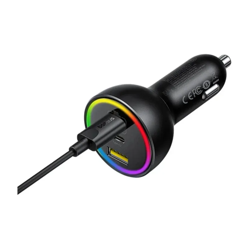 Baseus Multi-Port Fast Charge Car Charger C+C+U 152.5W