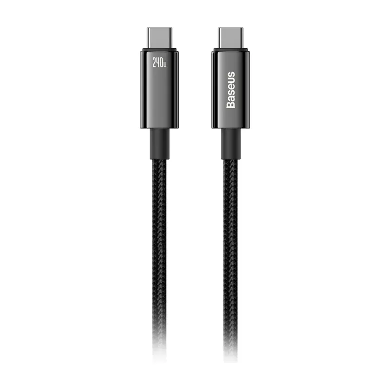 Baseus Tungsten Gold Fast Charging Cable USB-C to USB-C 240W 2m (Black)