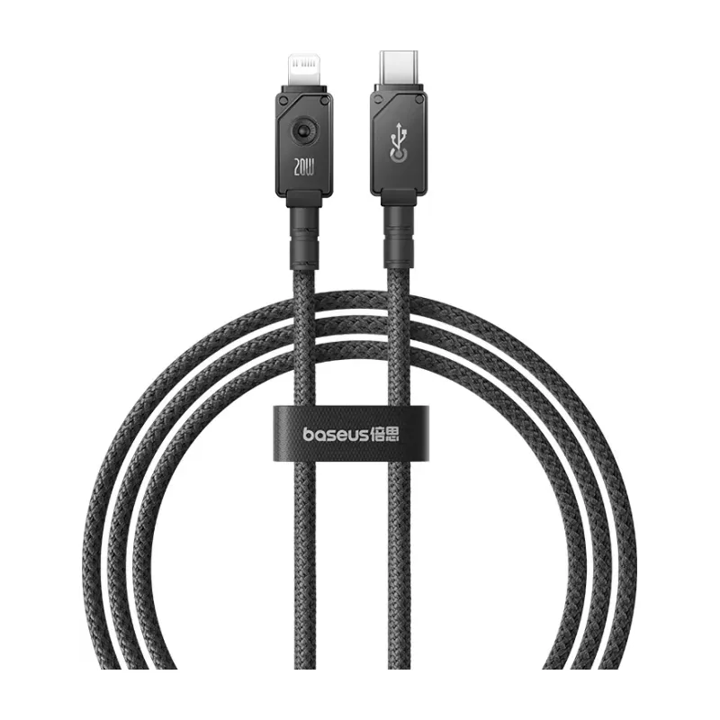 Baseus Unbreakable Series Fast Charging Cable Type-C to Lightning 20W (Cluster Black)