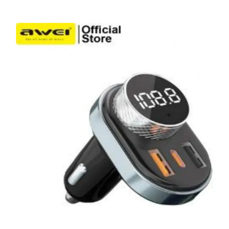 Awei C-843 Car Charger with Digital Display