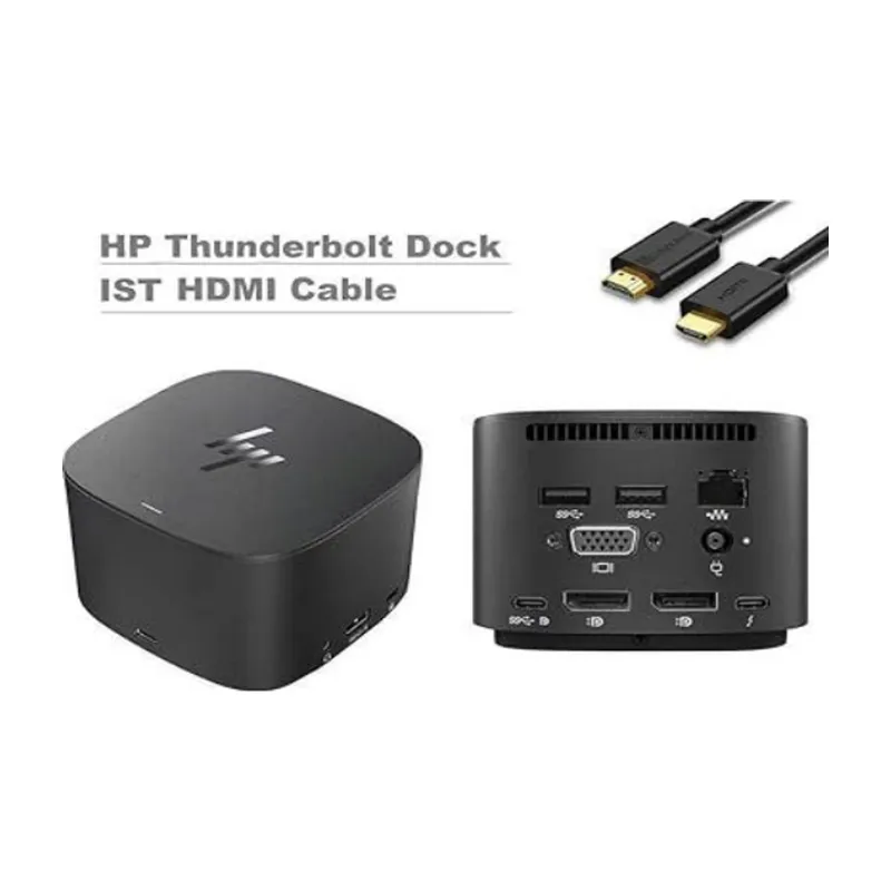 HP 11-in-1 Type-C Dock 3usb+1vga+1lan+2dp+3 Type-C With 120W Adapter