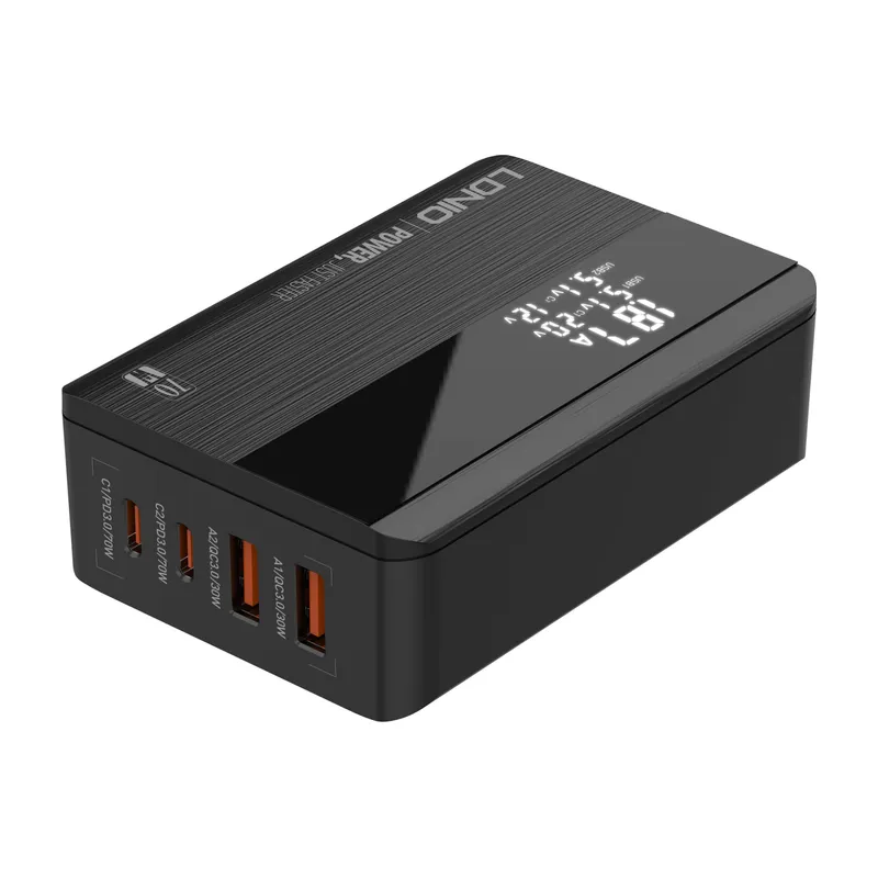 LDNIO A4808Q 65W 4-Port Desktop Charger with LED Display