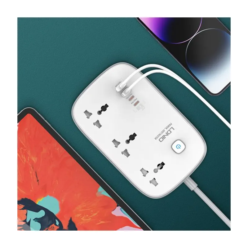 LDNIO SC3416 65W GaN Power Strip (3 AC + 4 USB)