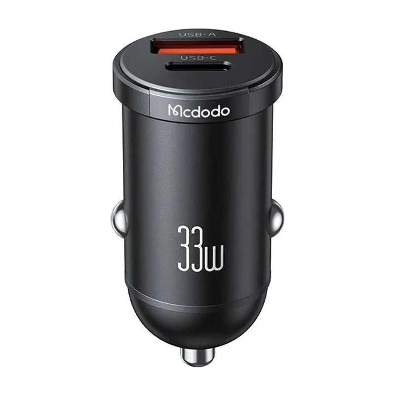 Mcdodo 33W Dual-Port USB-C + USB-A Car Charger with LED (CC-2320)