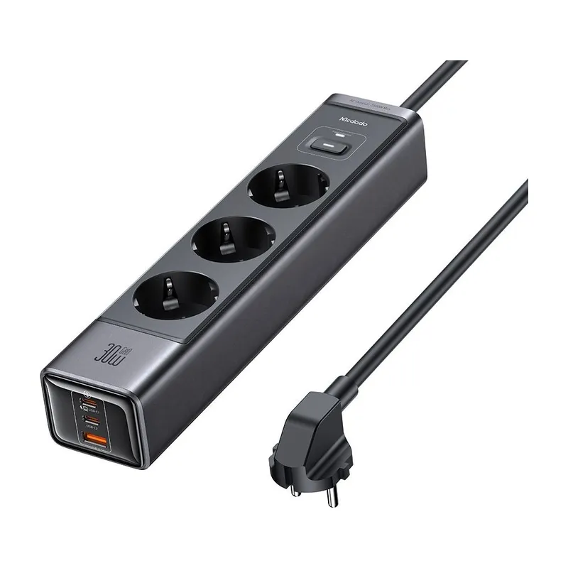 Mcdodo 6-in-1 30W GaN Surge Protection Power Strip, EU (CH-0620)