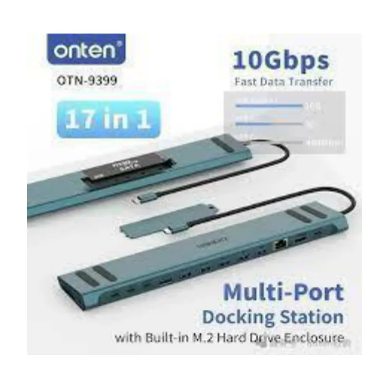 Onten 17-in-1 Docking Station With M.2 SSD Enclosure