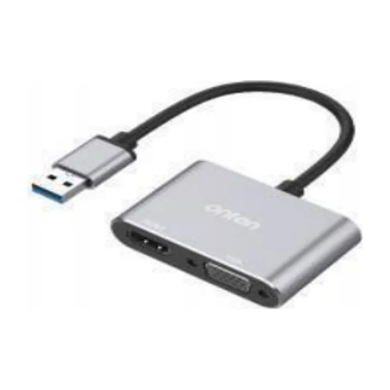 Onten 2-in-1 USB 3.0 To HDMI+VGA Adapter