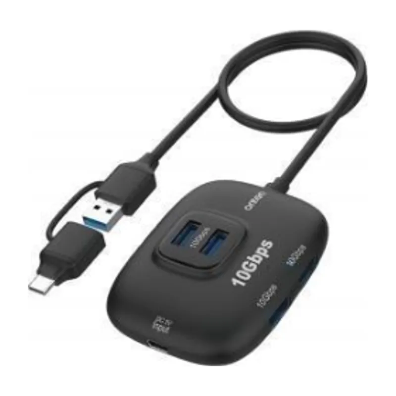 Onten 5-in-2 Type-C/USB 3.1 Gen1 To USB 3.2*4 10g Hub