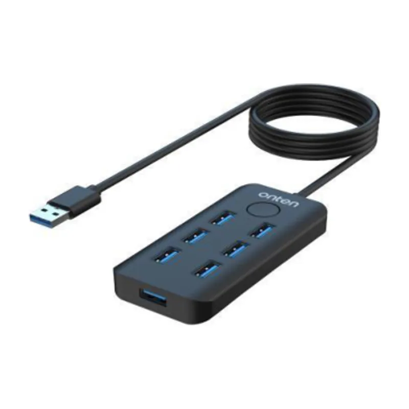 Onten 7-in-1 USB 3.2 Gen 1 To USB 3.0*5 Hub With One- Click Lock And Screen