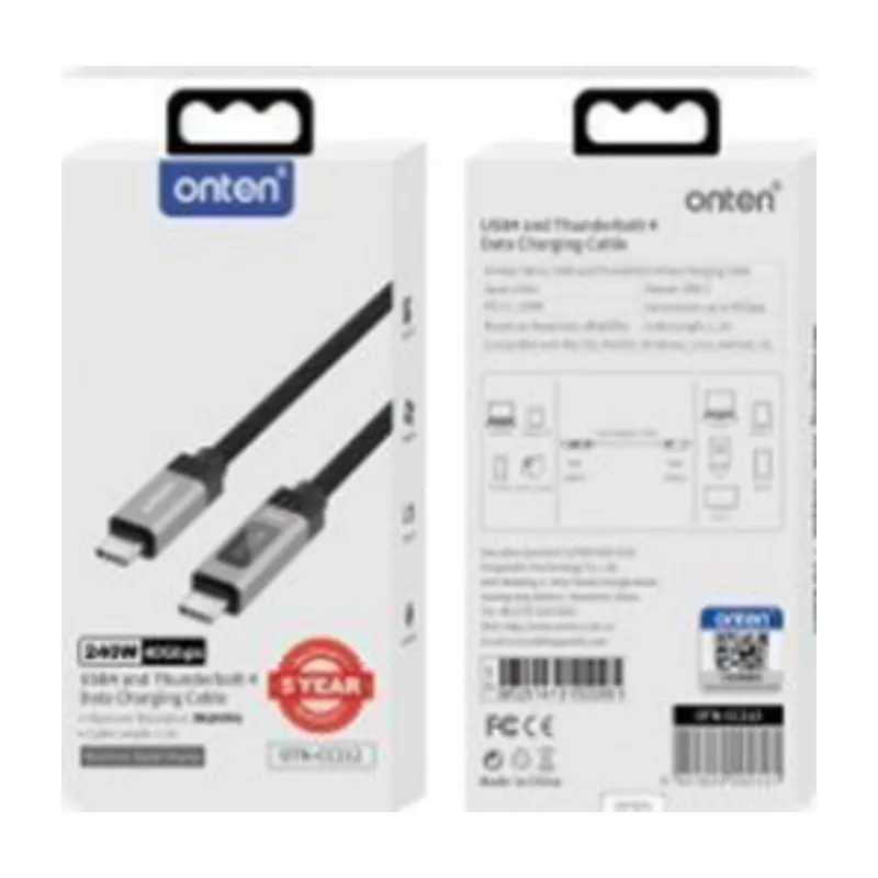 Onten C To C Digital Display Braided Cable
