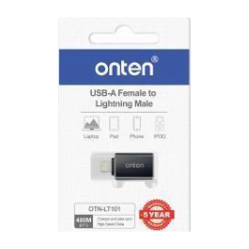 Onten Lightning To USB-A(F) USB-A Female To Lightning Male 480bps