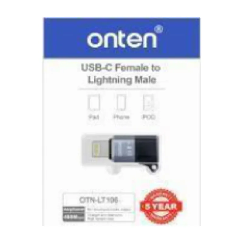 Onten Lightning To USB-C(F) USB-C Female To Lightning Male