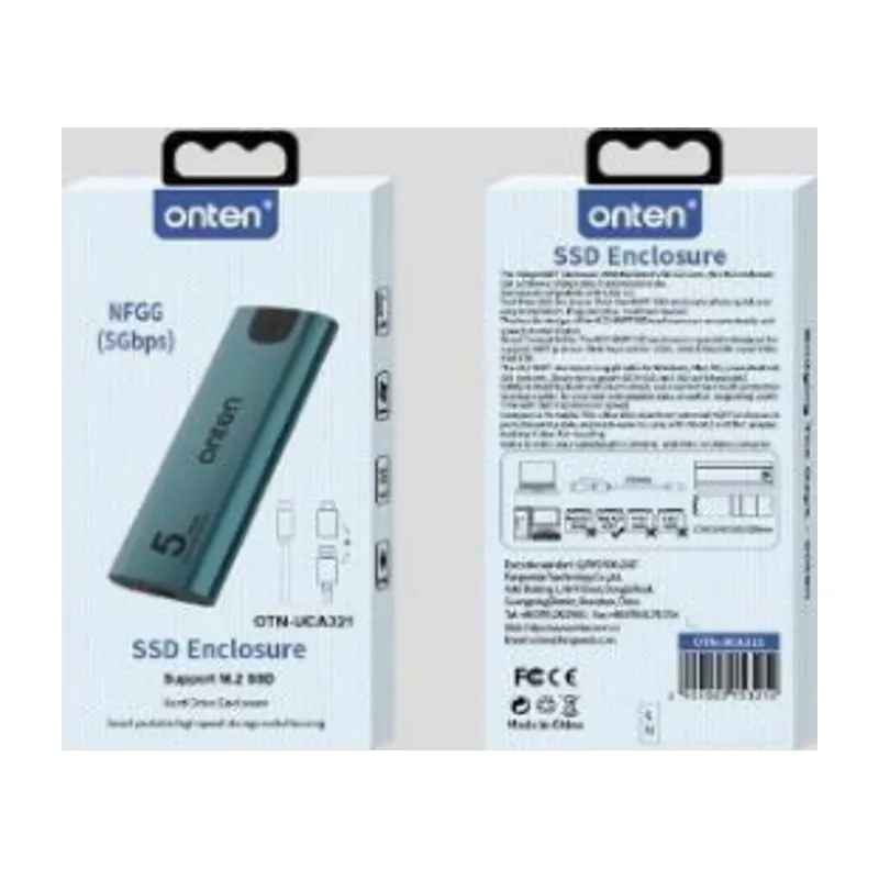 Onten M.2 (5Gbps) NGFF Protocol SSD Enclosure M.2 5Gbps NGFF S SD Support:NGFF