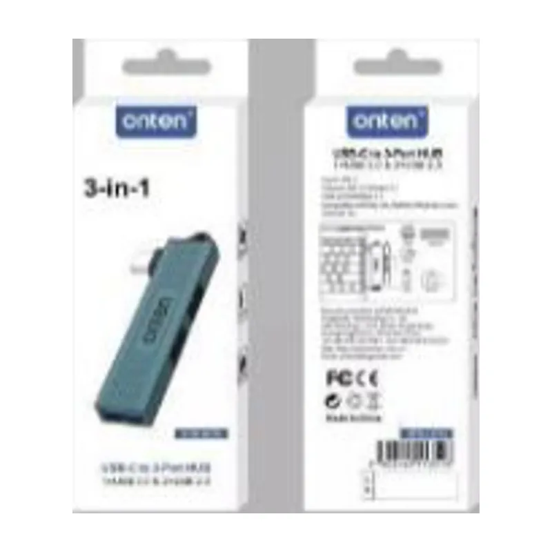 Onten OTN-UC51 3-in-1 Type-C To USB 2.0*2+USB 3.0*1