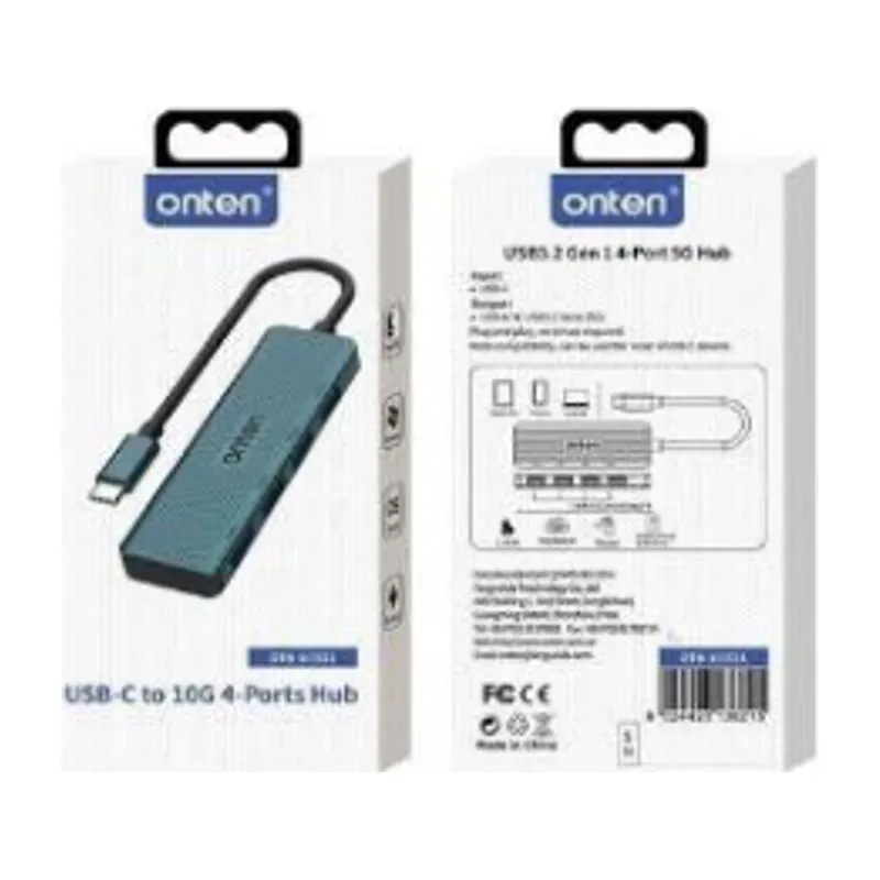 Onten OTN-UC621 4-in-1 Type-C To USB 3.0*4 Hub