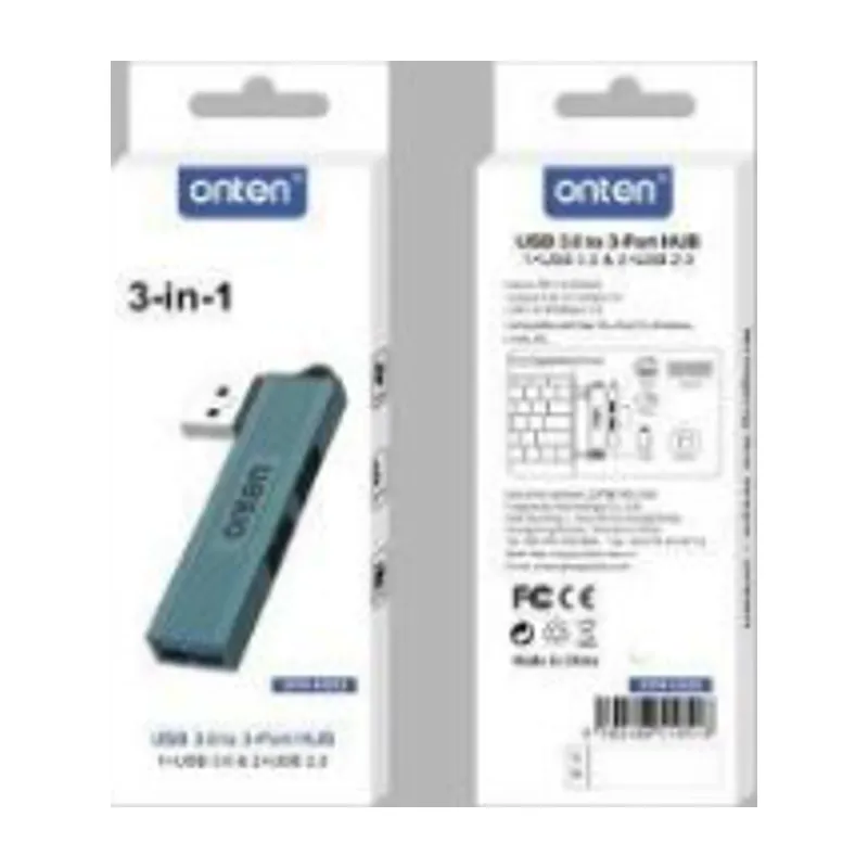 Onten OTN-US51 3-in-1 USB 3.0 To USB 2.0*2+USB 3.0*1