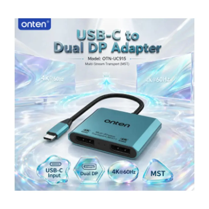 Onten Type-C To Dual DP Converter