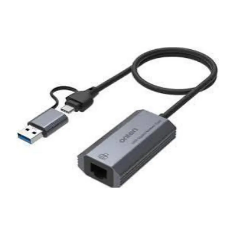 Onten Type-C +USB To RJ45 Converter