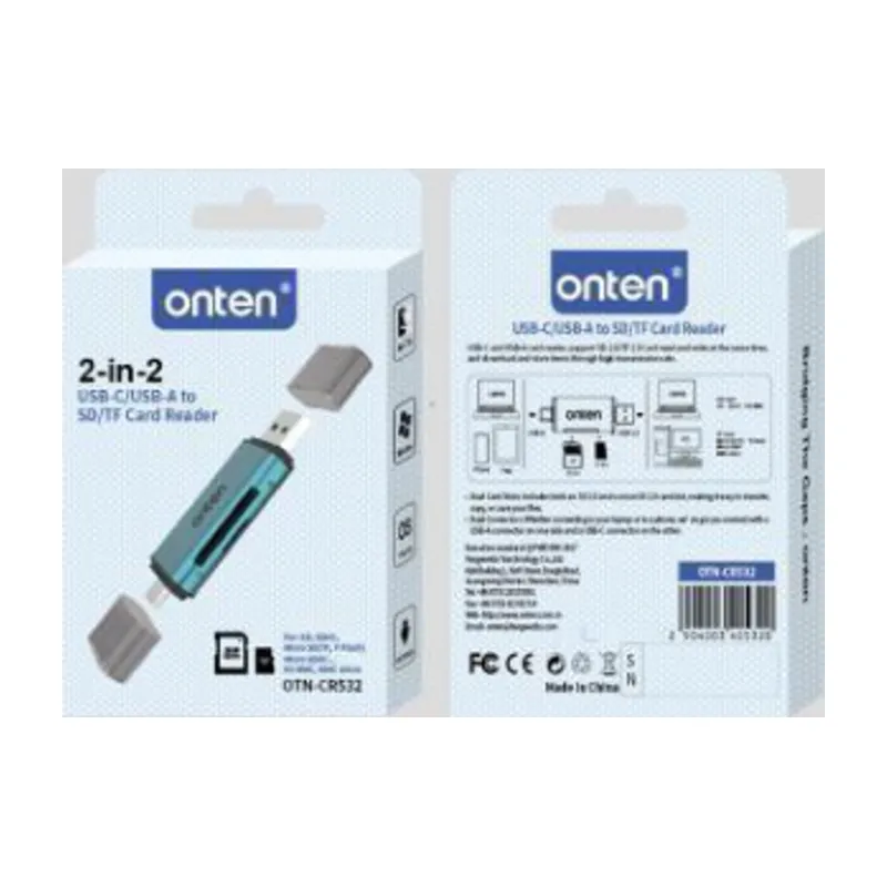 Onten USB 2-in-1 SD 2.0 /TF 2.0 Card Reader