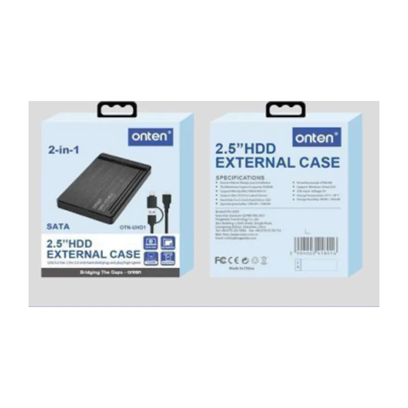 Onten USB 3.0/Type-C To 2.5 Inch External Hard Drive Box HDD