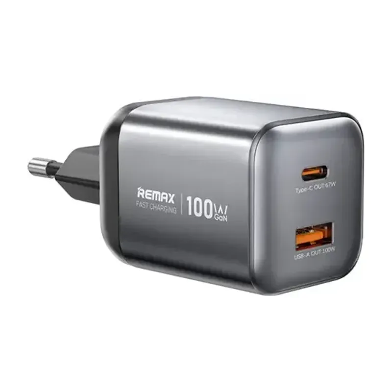 Remax CA-15 100W GaN Dual-Port Charger (1C+1A) + USB-C Cable