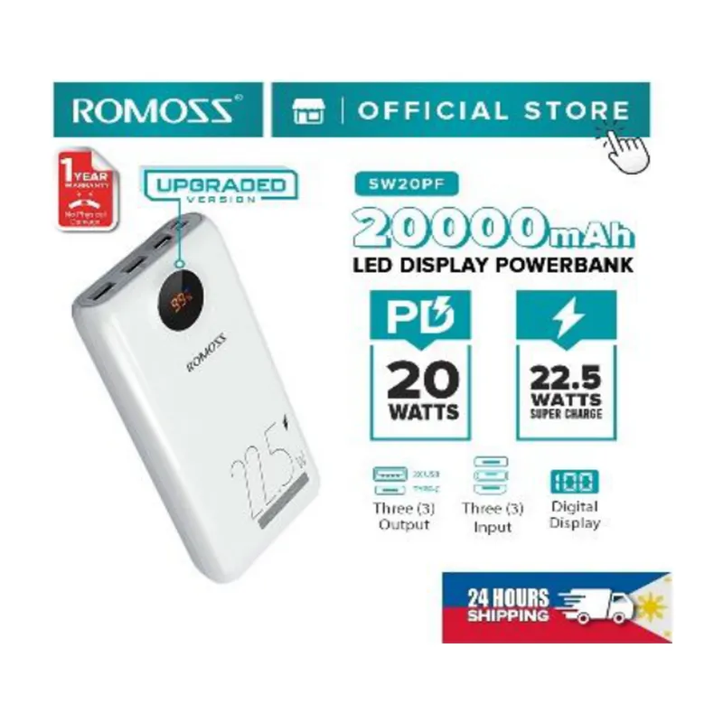 Romoss 20000mAh 22.5W PD Power Bank