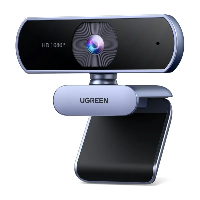 UGREEN 1080P@30FPS USB Webcam with Dual Noise-Cancelling Mics (15728)