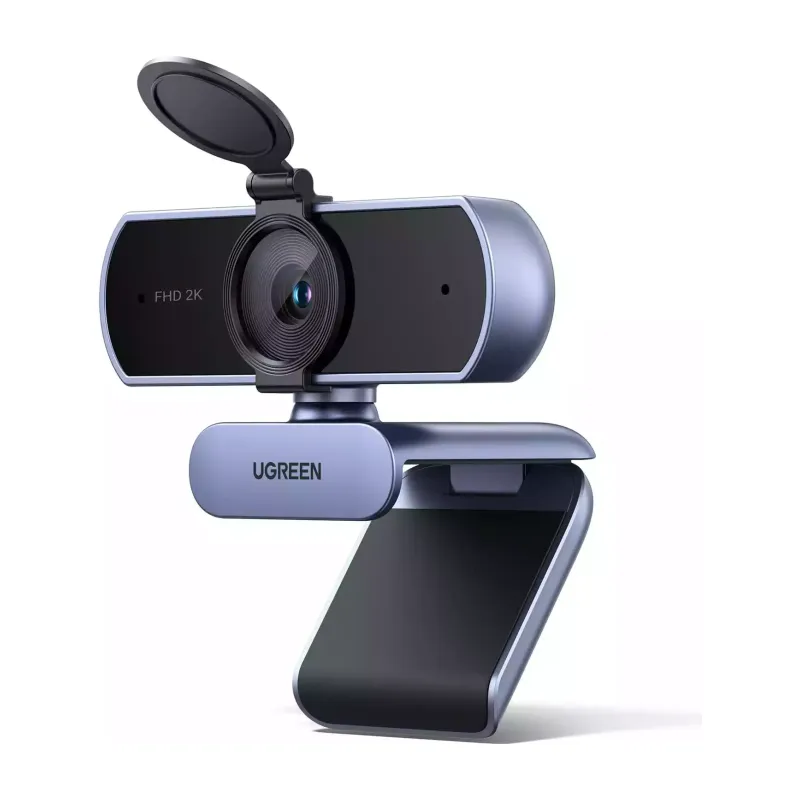 UGREEN 2K Webcam with Auto-Focus, Dual Mics, Privacy Cover (25442)