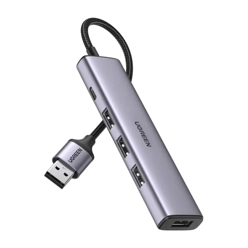 UGREEN 4-Port USB 3.0 Hub, Ultra-Slim with USB-C Power (20805)