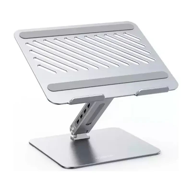UGREEN Laptop Stand with 4-Port USB 3.0 Hub, Silver (60975)