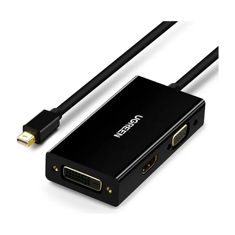 UGREEN Mini DisplayPort to HDMI + VGA + DVI 3-in-1 Adapter (20418)