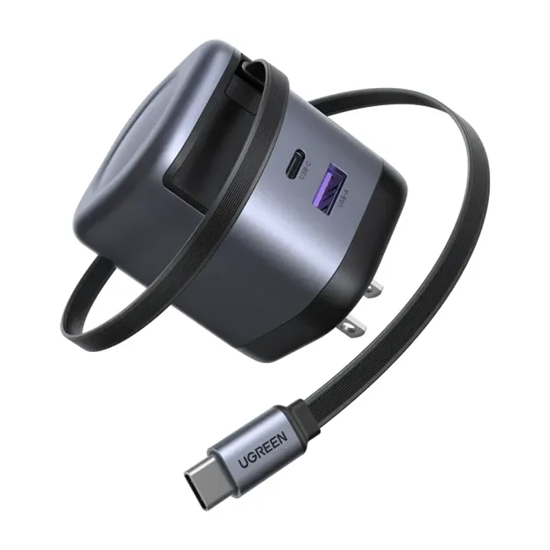 UGREEN Nexode 65W GaN Charger with Retractable USB-C Cable (65239)