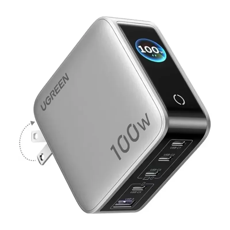 UGREEN Nexode Pro 100W 5-Port GaN Charger with Smart Display (X773, 65634)