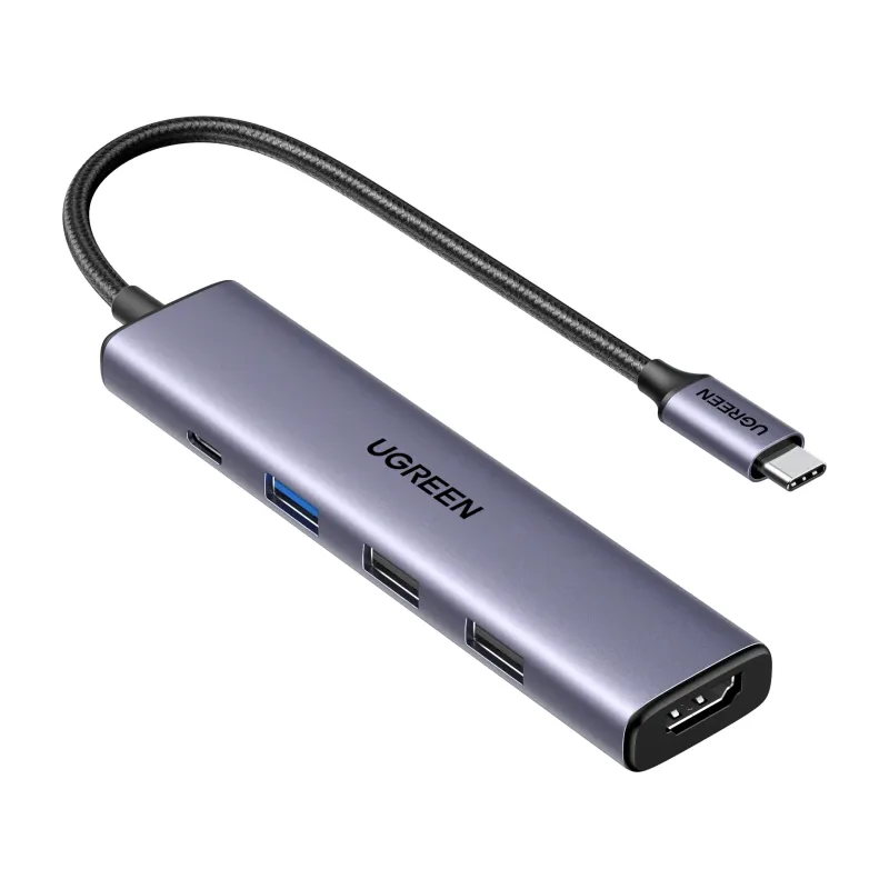 UGREEN Revodok 105 5-in-1 USB-C Hub, 4K HDMI, 100W PD (15495)