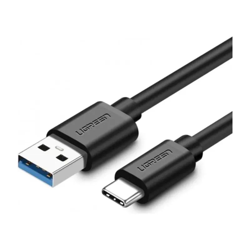 UGREEN USB 3.0 A to USB-C Cable, Nickel Plated, 1m (20882) (Black)