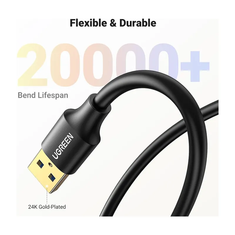 UGREEN USB 3.0 Extension Cable Male to Female, 3m (30127)