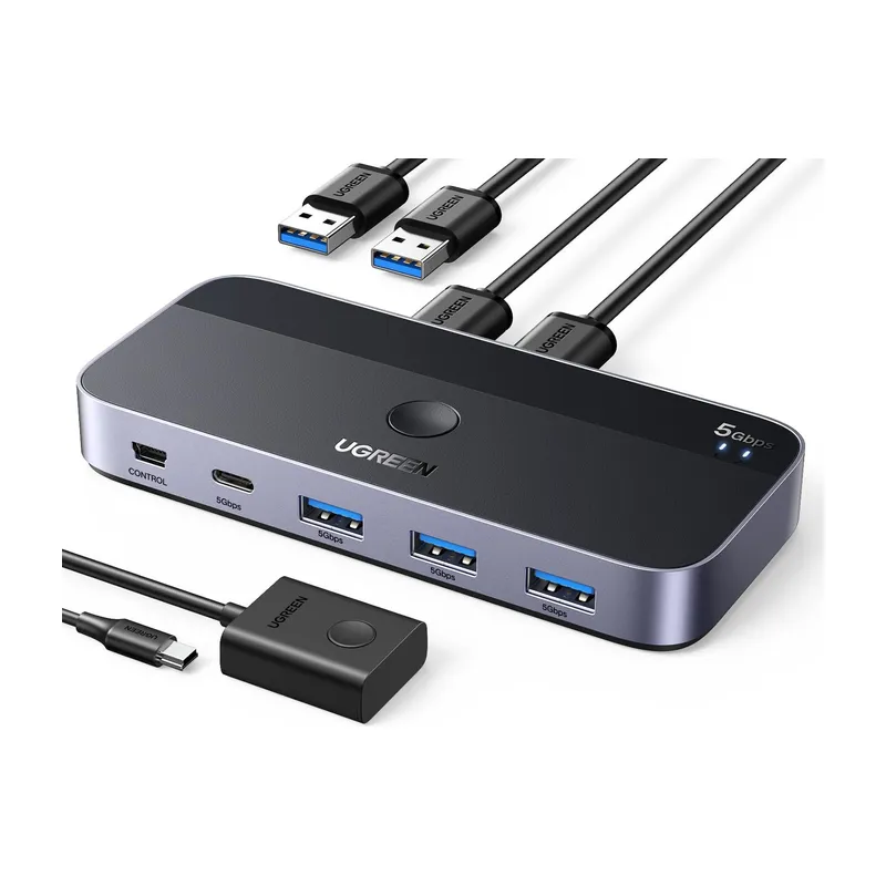 UGREEN USB 3.0 Sharing Switch 2 In 4 Out (15705)