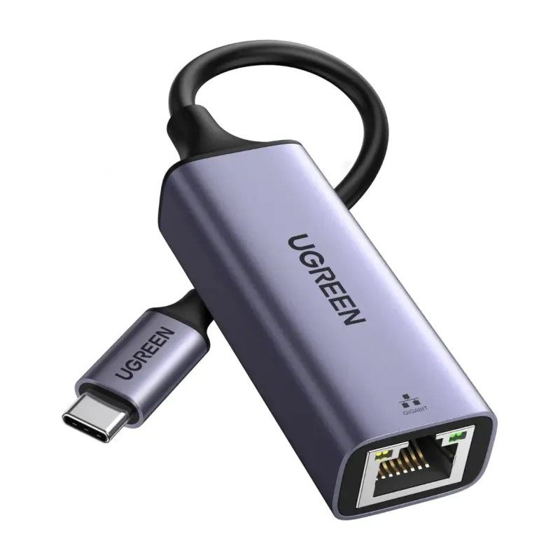 UGREEN USB-C to Gigabit Ethernet Adapter, Aluminium (50737)
