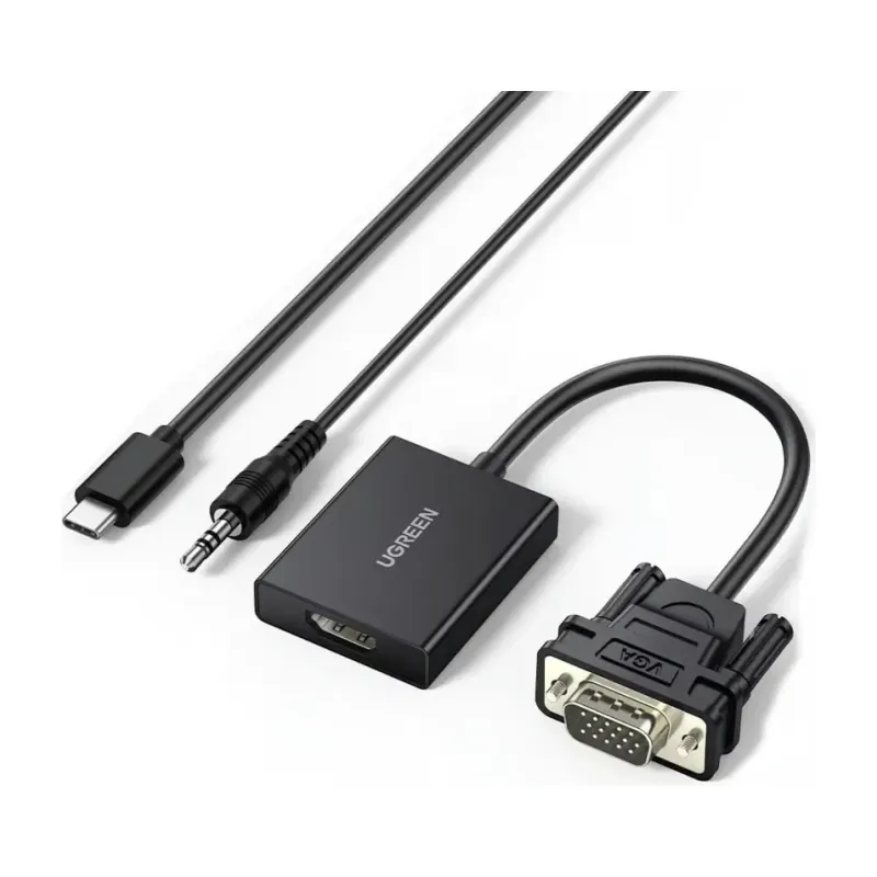 UGREEN VGA to HDMI Adapter with Audio 1080p (50945)